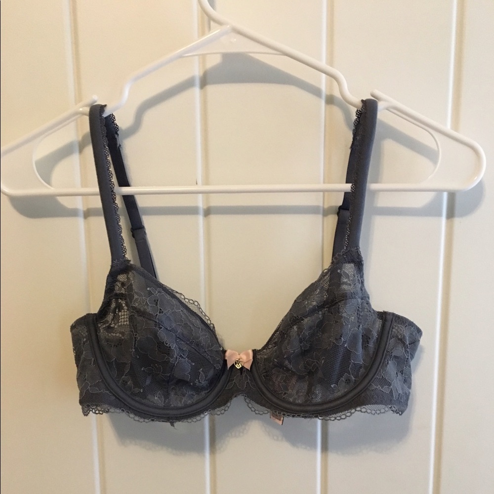 Grey 34B Victoria's Secret Body Unlined Demi Bra