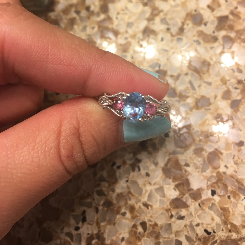 Pink and Blue Ring