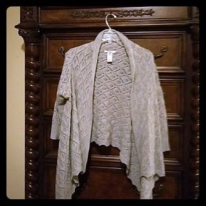 Grey sweater cardigan