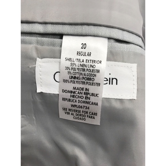 CALVIN KLEIN Tri-Blend Linen Jacket - Picture 5 of 5