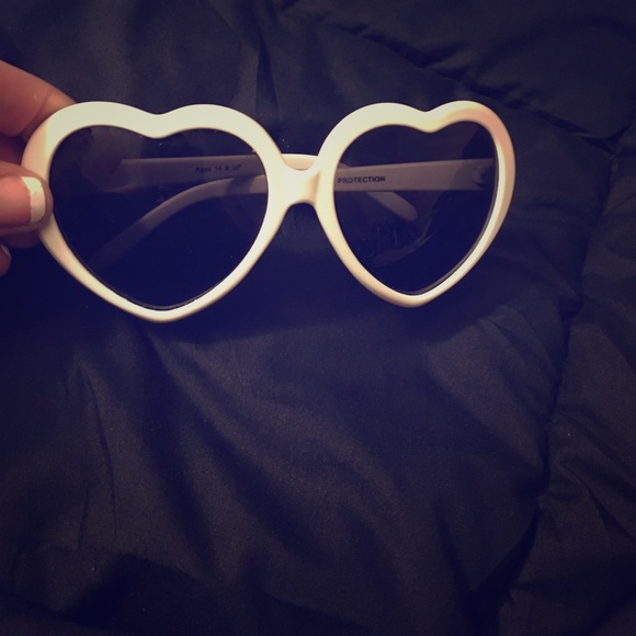 Francesca's Collections Accessories - Heart shaped sunglasses-Francesca's