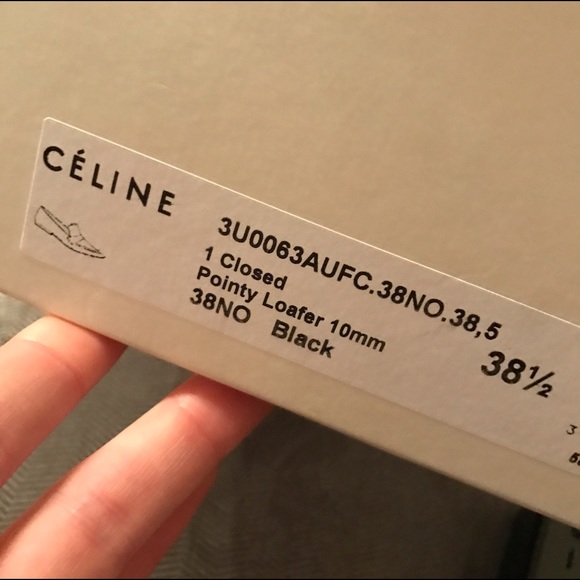 CELINE Black Pointy Loafer - Picture 5 of 5