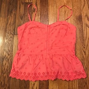 *LAST CALL* Eyelet Peplum Top