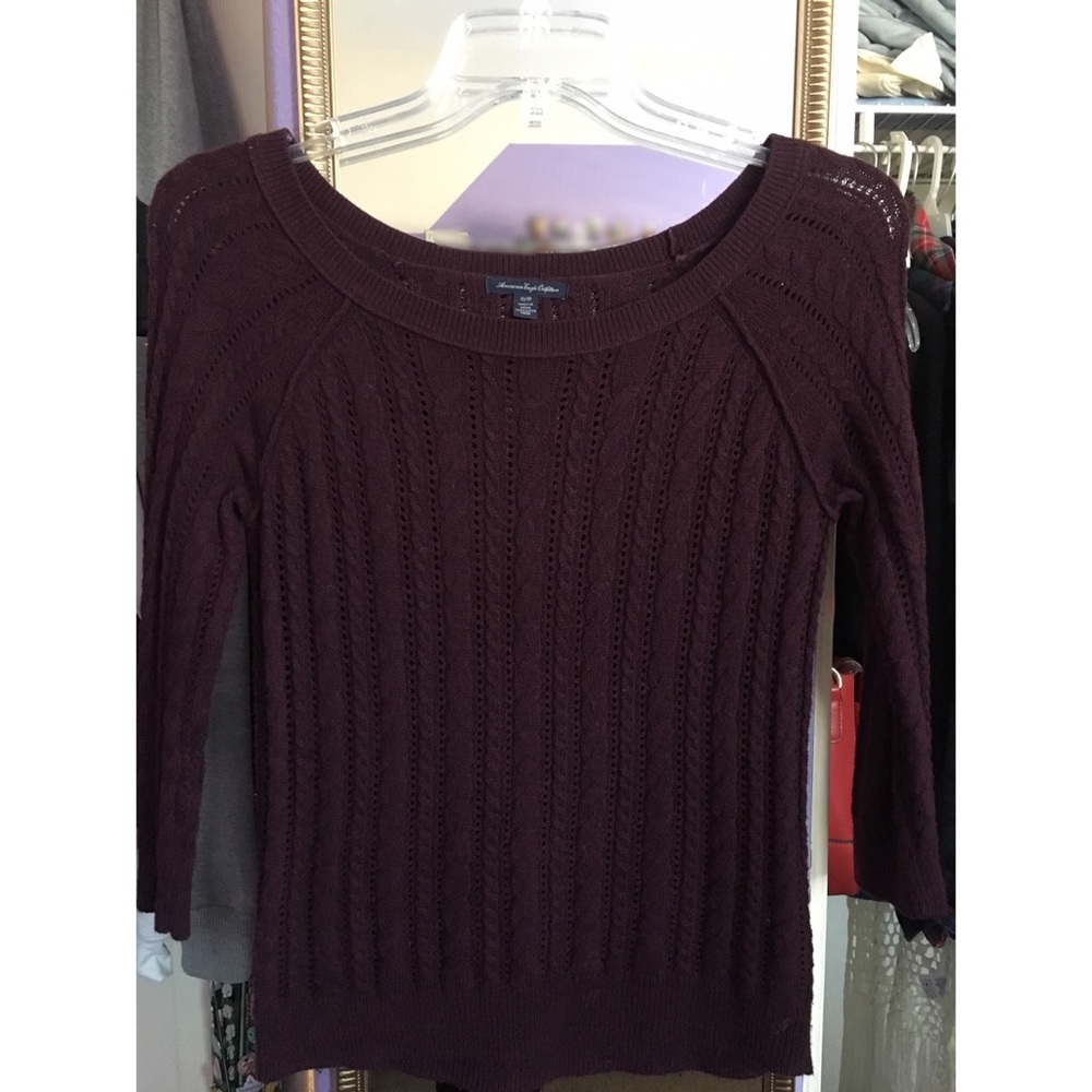 American Eagle Knitted 3/4sleeve sweater