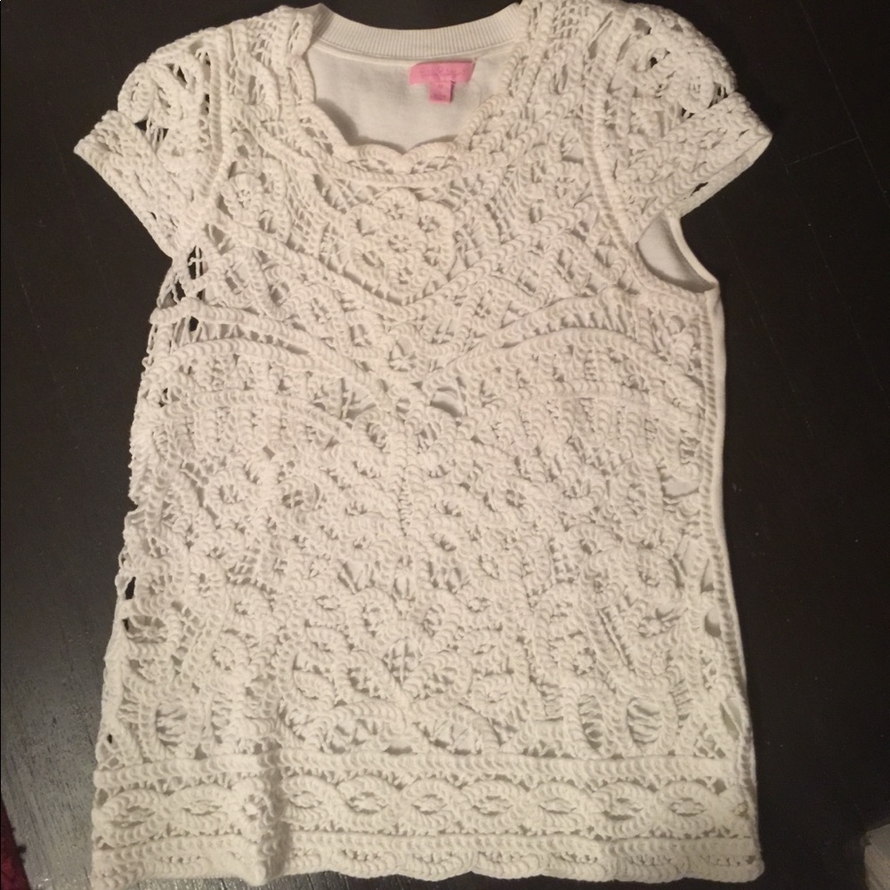 Beautiful Lilly Pulitzer Crocheted Top