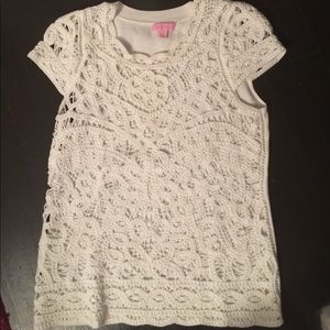 Beautiful Lilly Pulitzer Crocheted Top
