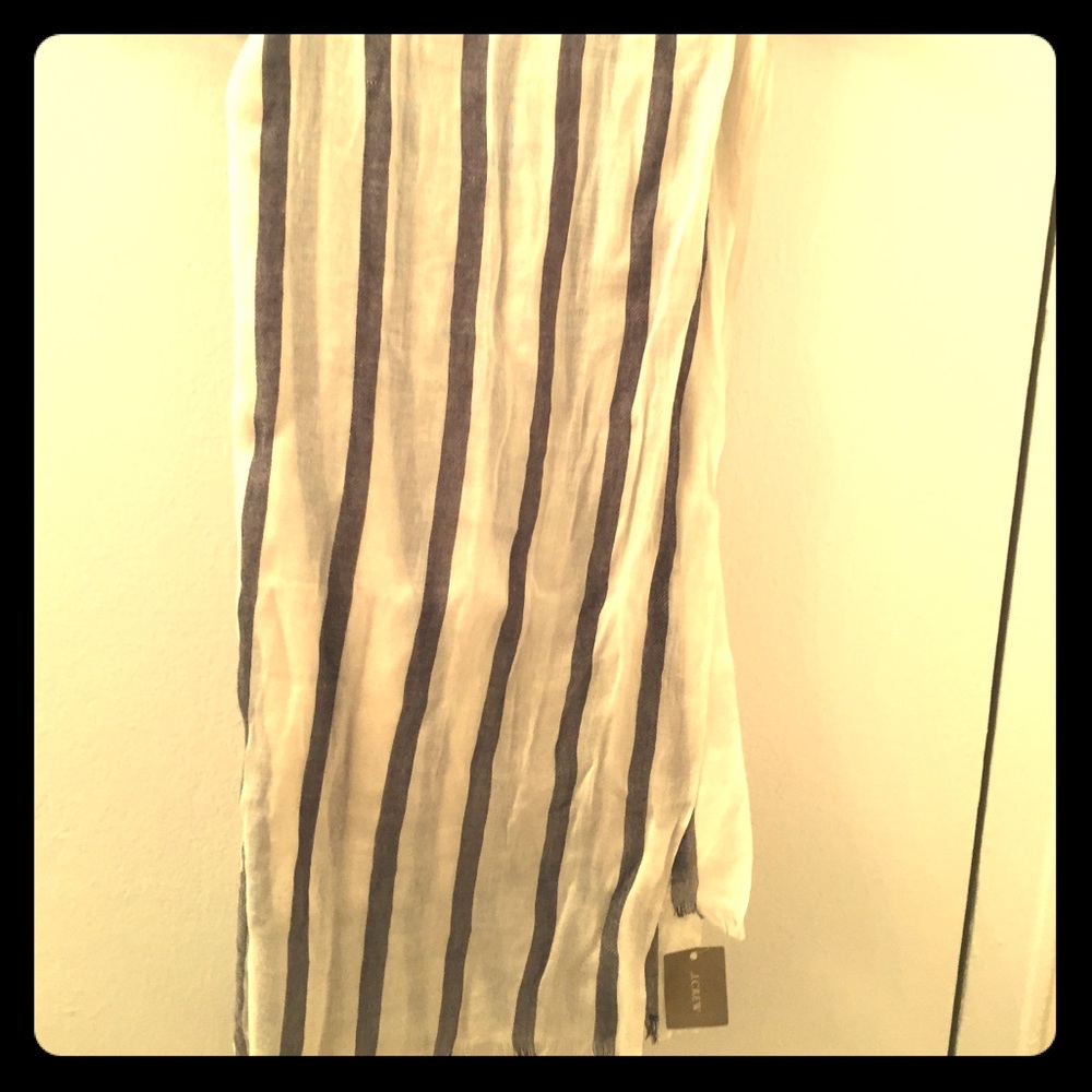 NEW J. Crew striped scarf