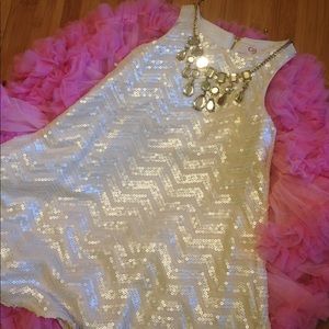 Girl sequin dress.