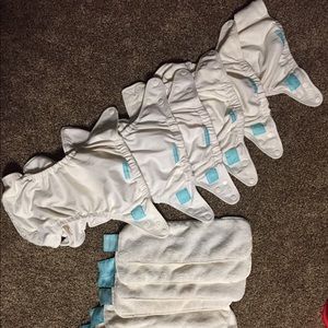 Charlie Banana Cloth diapers-6 covers/12 inserts