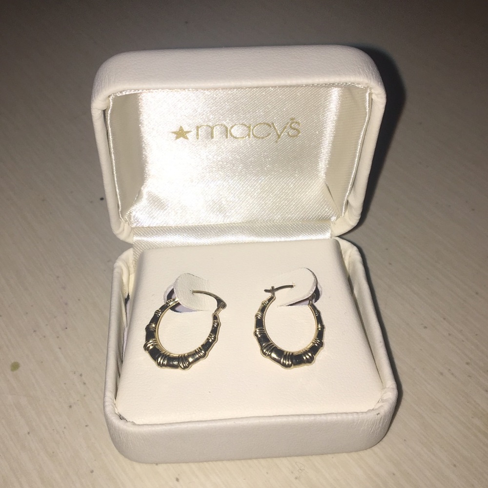 10k Gold Hoop Earrings with Box