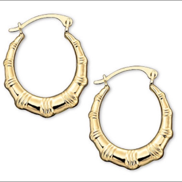 69% off Macy&#39;s Jewelry - FLASH SALE 10k Gold Hoop Earrings with Box from Hannah&#39;s closet on Poshmark