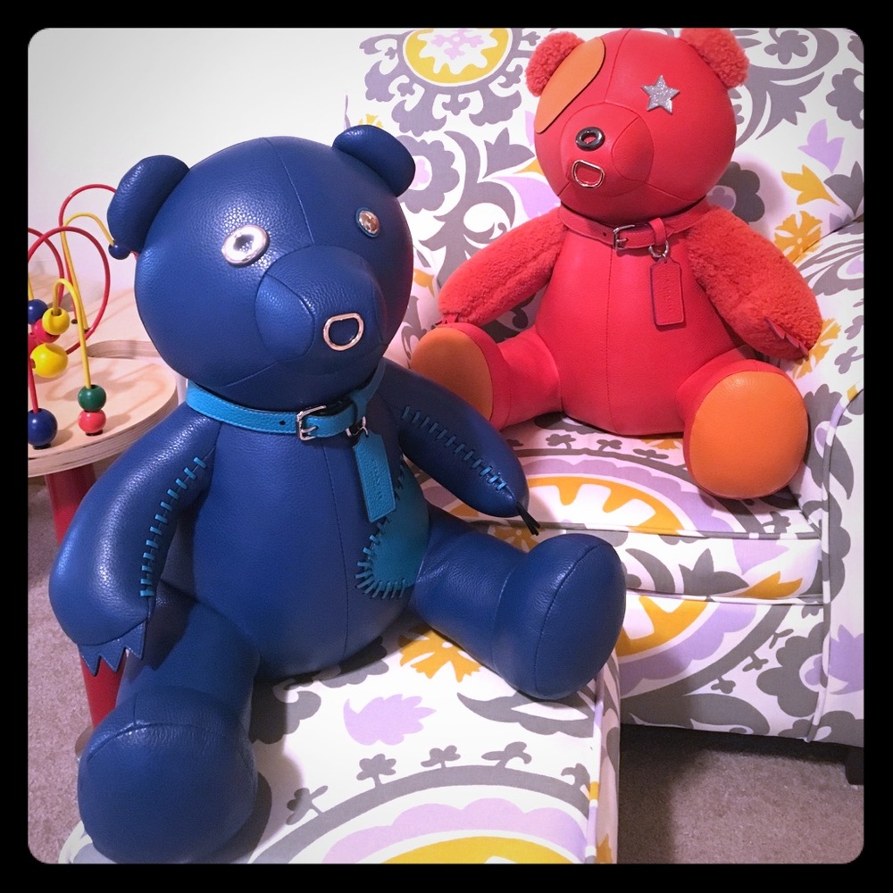 Coach LIMITED EDITION leather bears NWT