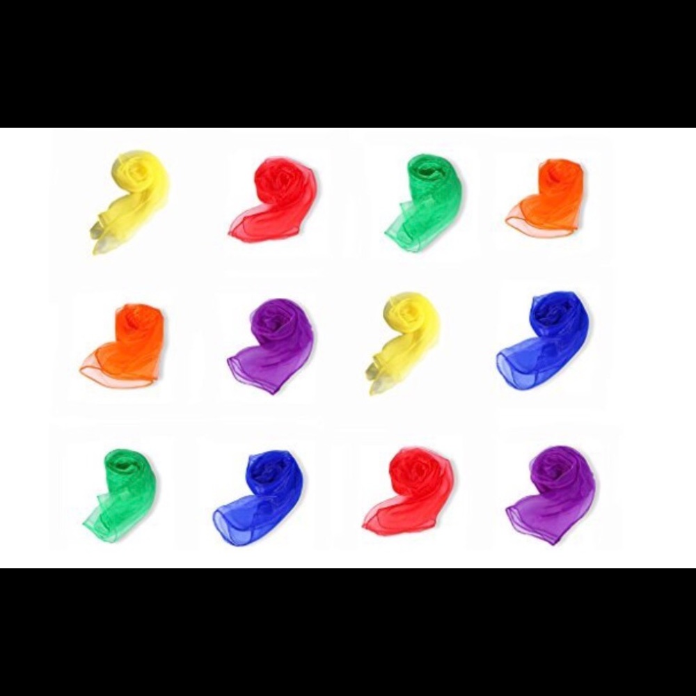 Variety of Colorful Silk Scarves