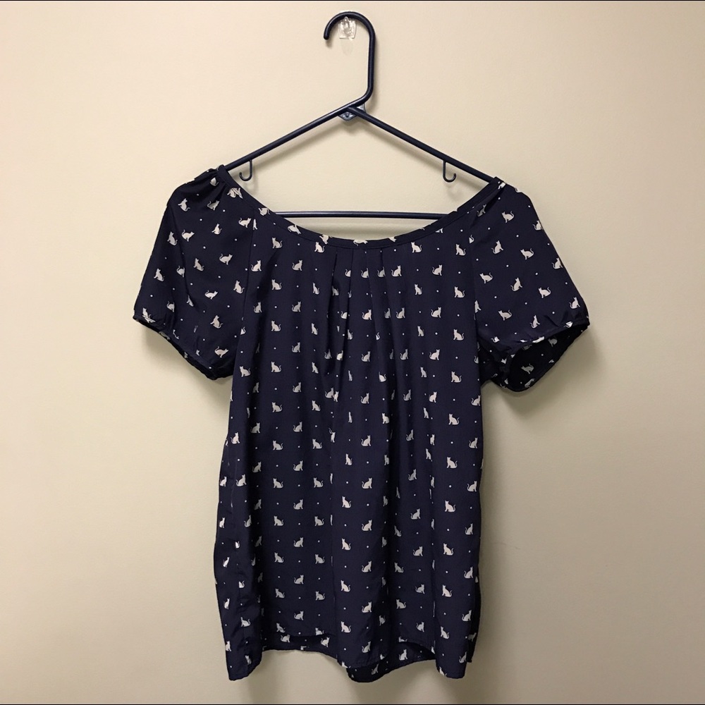 Old Navy cat blouse