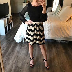 Chevron party dress