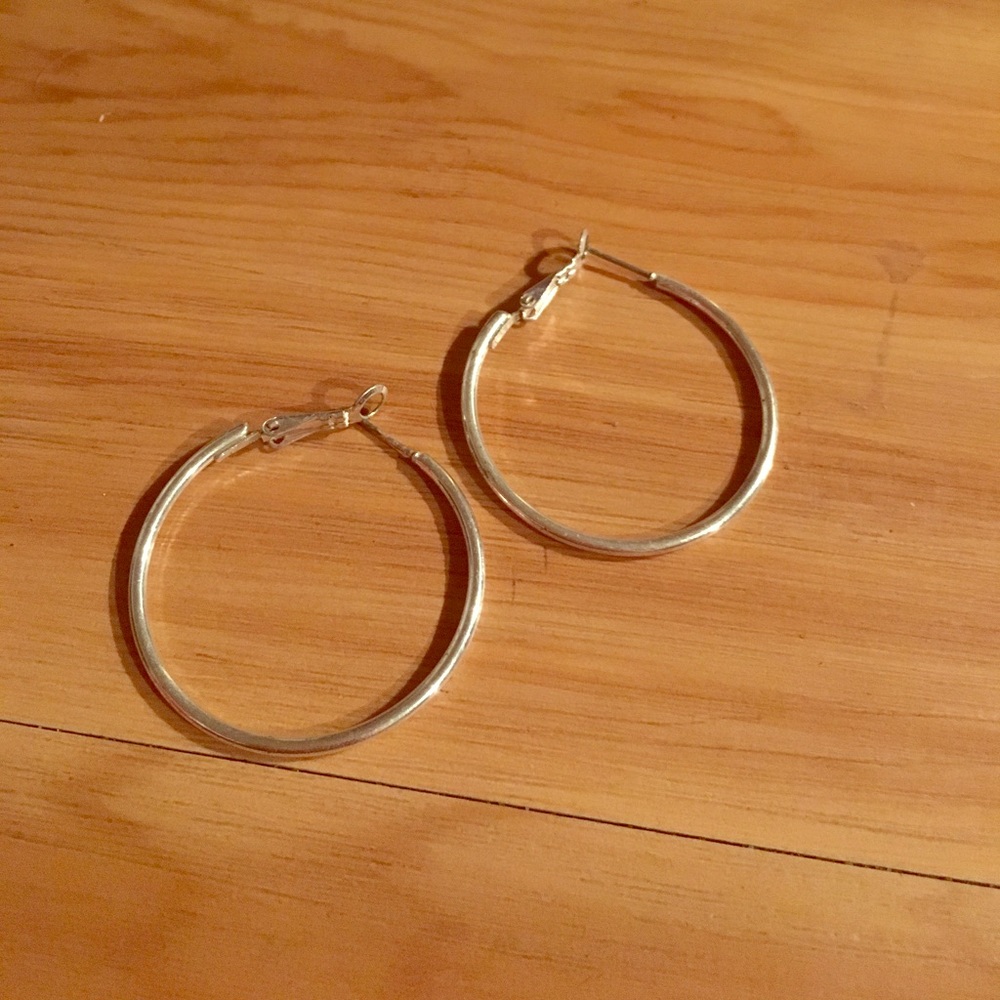 Small Silver Hoop Earrings