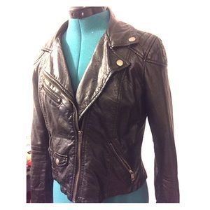 Faux leather jacket from h&m