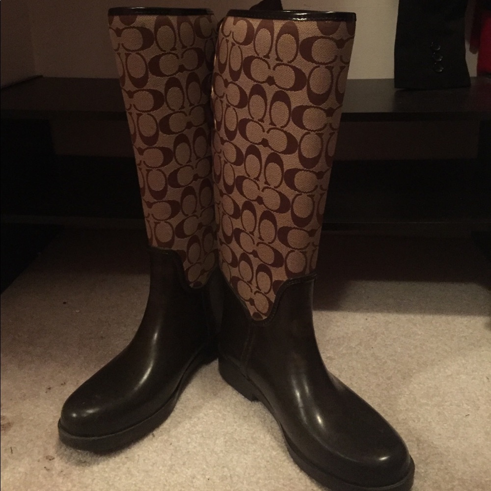 Coach Triste rain boots