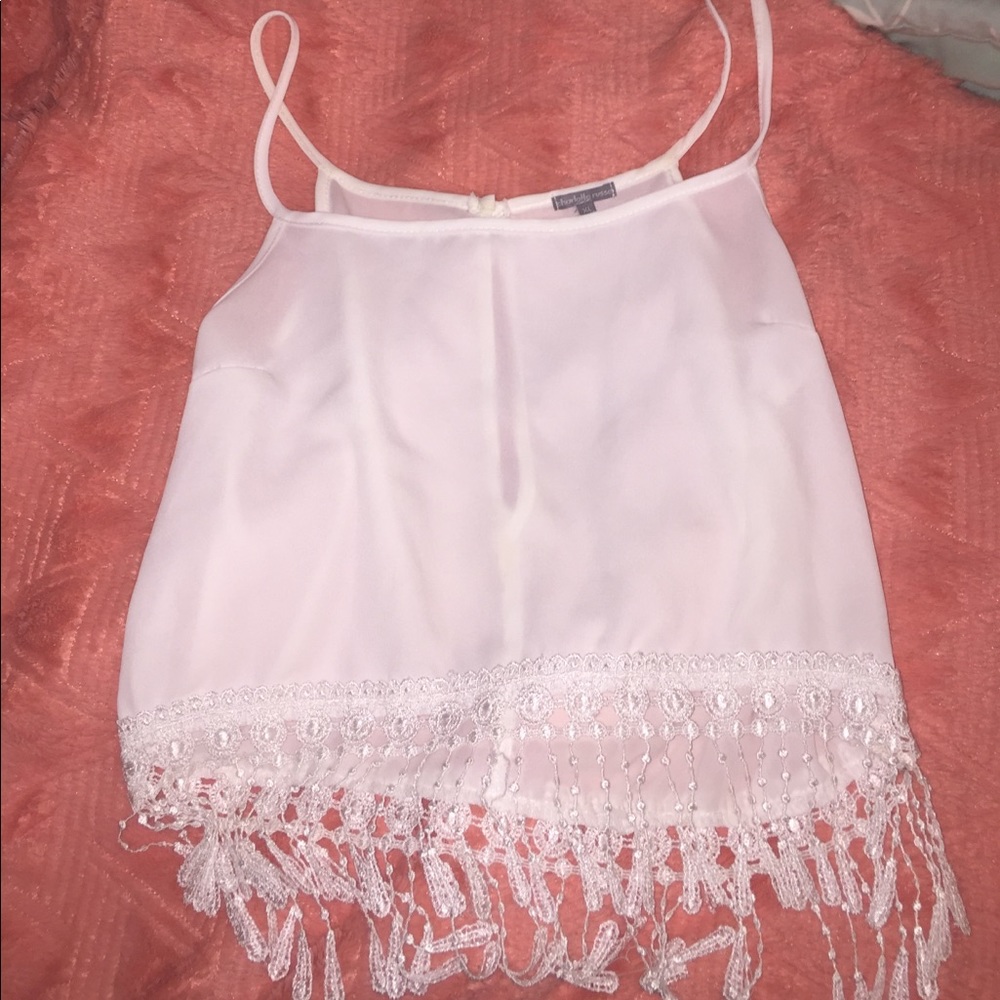 White silk tanktop