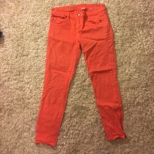 Salmon J Crew Toothpick Jeans Size 28