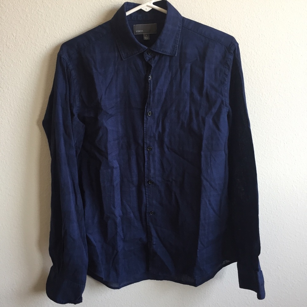 Vince Plaid Button Down