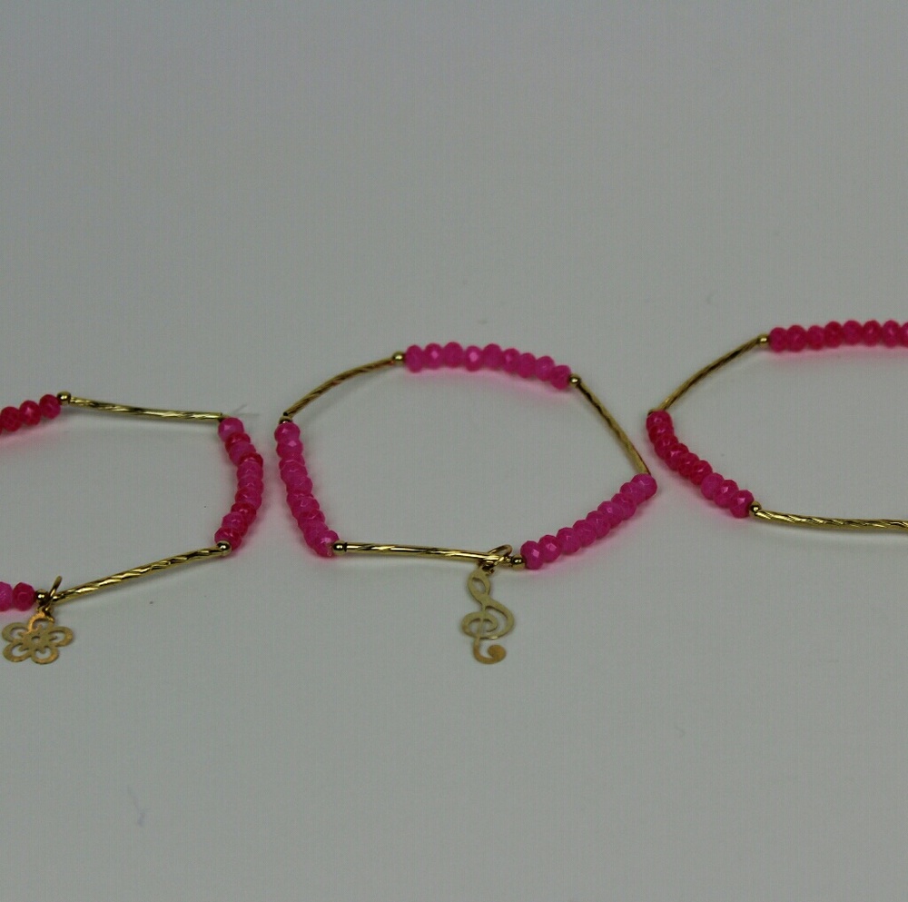 Pink bracelets