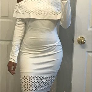 White off the shoulder dress