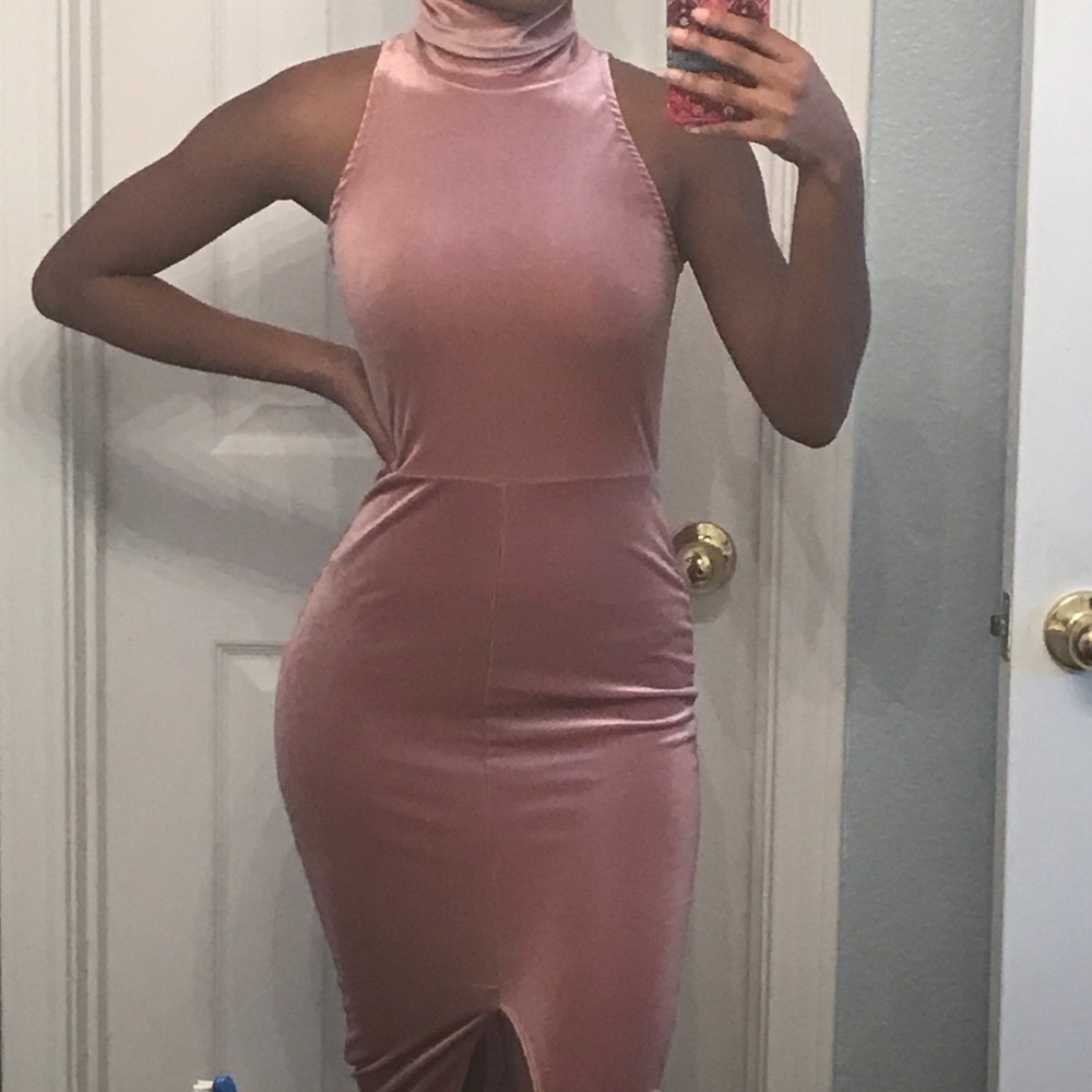 Pink/ silver tone midi