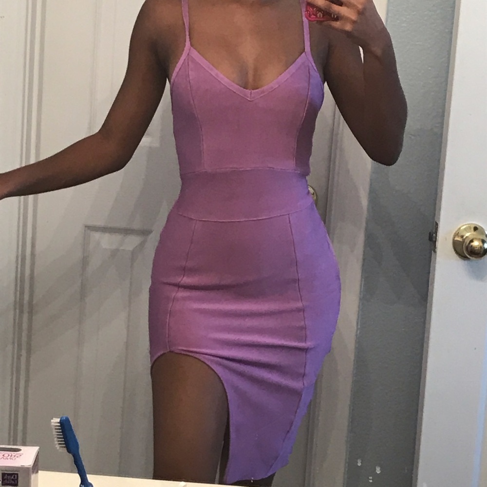 Lilac bandage dress