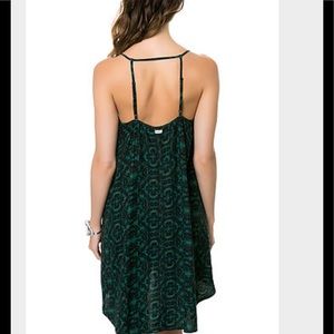 RVCA green marigold dress