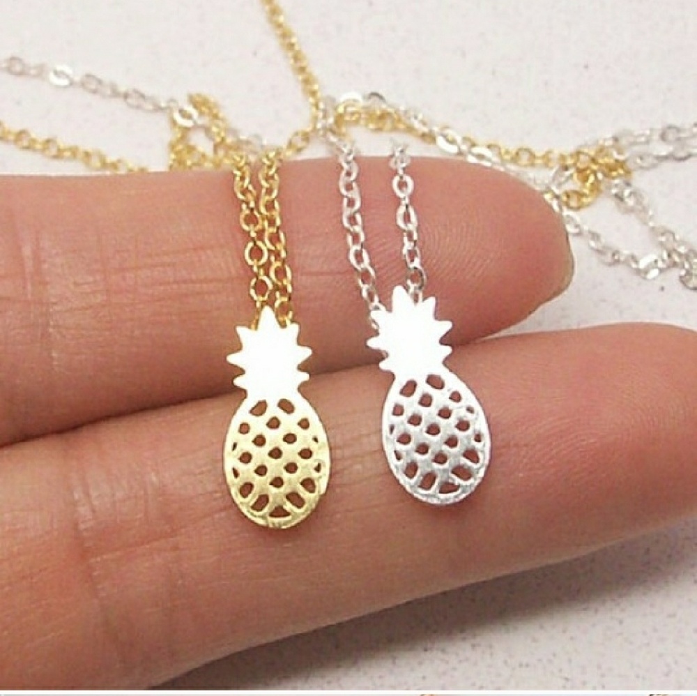 •2 for $15• Pineapple Necklace - Picture 2 of 8