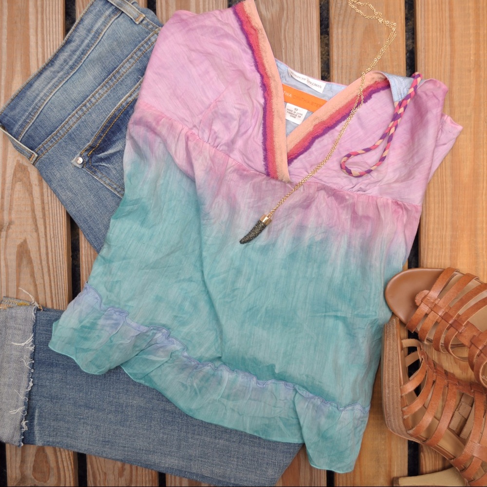 SALE Bergforf Goodman Cynthia Steffe Dip-Dye Tank