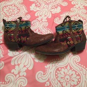 Boho ankle boots
