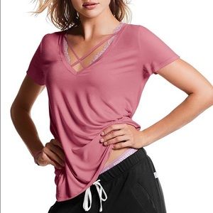 PINK Victoria's Secret pink strappy super soft tee