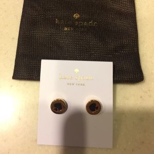Kate Spade gold and black stud  ♠️ earrings