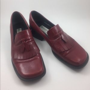 Etienne Aigner Red Loafers Size 8.5 M