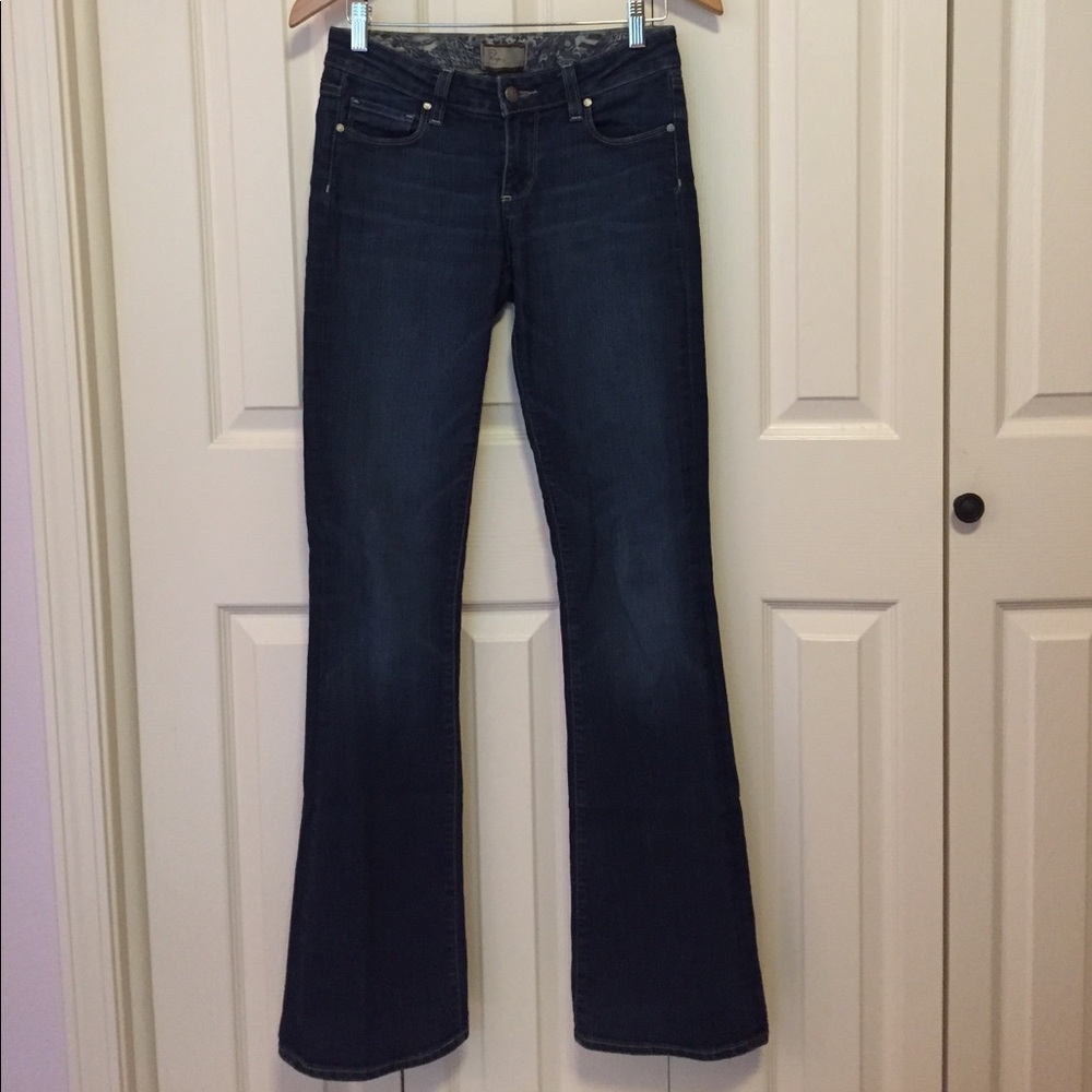 Paige Monte Boot Bootcut Dark Wash Jeans Size 25