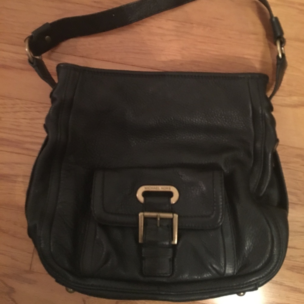 Black Michael kors leather handbag