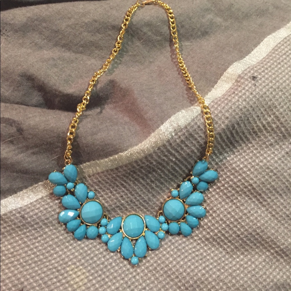 Statement necklace turquoise