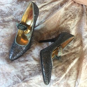 Halé Bob Glittery Mary-Jane Pumps