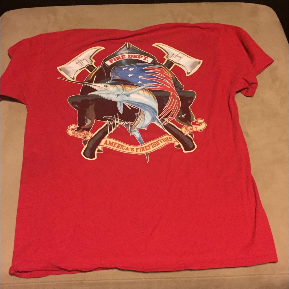 Guy Harvey fire department shirt