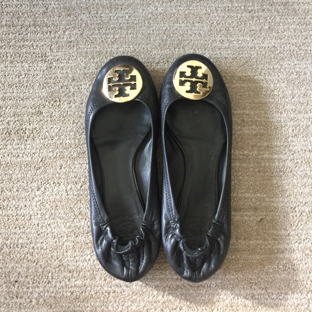 Black Tory Burch Flats