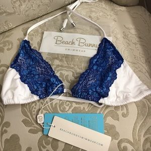 Beach bunny lady lace bikini top M