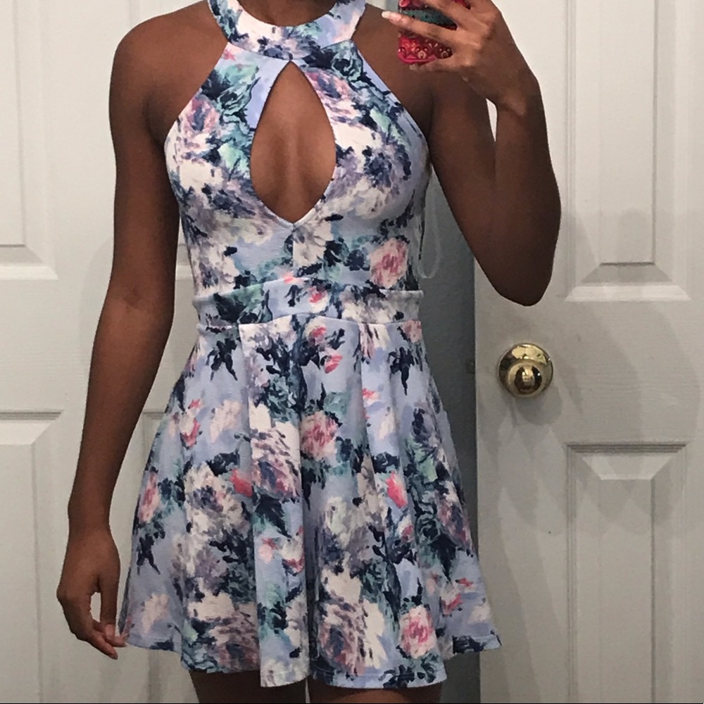 Flower skater dress
