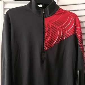 New Men's Spyder Long Sleeve Shirt Medium