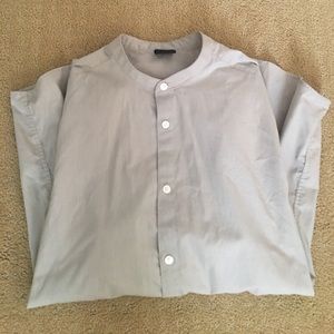ASOS no collar button down dress shirt