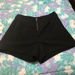 Black high waisted shorts