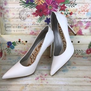 Sam Edelman White Stilletto Pumps Occasion sz 7.5