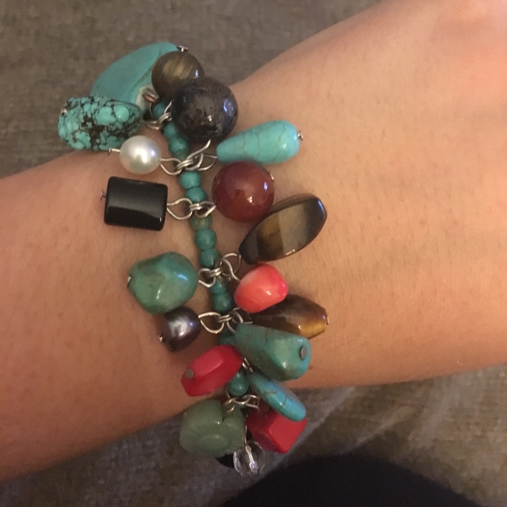 Multicolor stone bracelet
