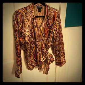 Lane Bryant Wrap Blouse
